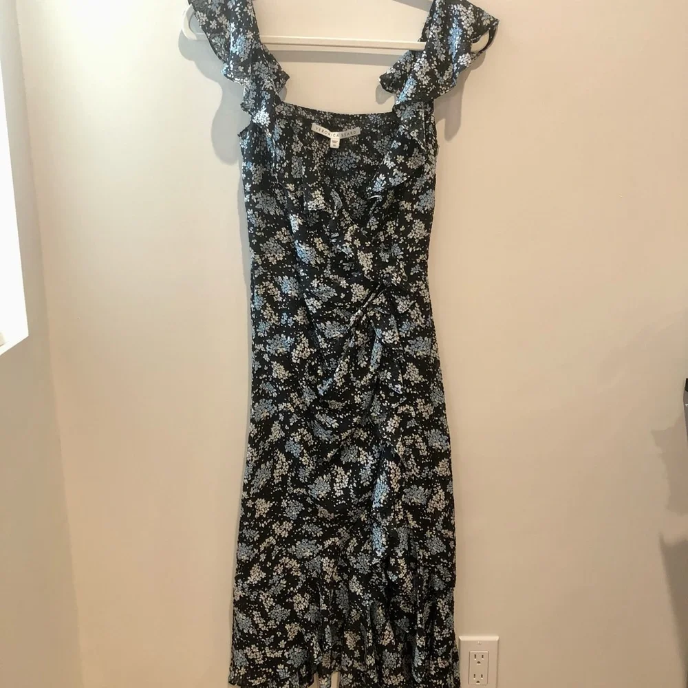 Veronica Beard Amal Floral Midi Sleeveless Dress - Picture 7 of 7